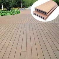 Plancher composite co-extrudé WPC ignifuge de haute qualité pour terrasse extérieure, piscine, jardin, imperméable, usage commercial extérieur