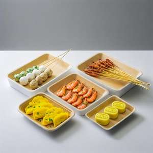 Boîte d'emballage alimentaire jetable personnalisée avec logo, barquette en papier de qualité alimentaire, assiette en papier - Product Image 3