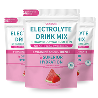 Poudre d'électrolytes personnalisable pour l'hydratation, sachets de boisson énergétique sans sucre, poudre d'électrolytes pour l'équilibre électrolytique