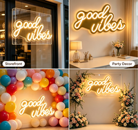 Letrero Comercial de Neón Personalizado Premium, Letrero de Neón Personalizado, Letrero Publicitario Acrílico para Decoración de Bodas y Fiestas