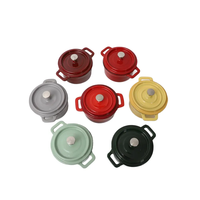 Casserole en fonte émaillée, plat de cuisson, cocotte en fonte émaillée avec couvercle