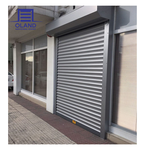 Portes <span class=keywords><strong>de</strong></span> <span class=keywords><strong>garage</strong></span> automatiques électriques ignifugées UL <span class=keywords><strong>de</strong></span> haute qualité, portes à enroulement en acier galvanisé résistant aux ouragans pour sortie - Product Image 1