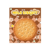 Nouvelles notes adhésives créatives en forme de biscuits au lait, super cool, bloc-notes pour messages, adhésif puissant, forme unique pour étudiants