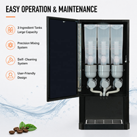 Distributeur automatique de café SUPIN 308F-L, personnalisé en usine, pour usage domestique et commercial, avec fonction de mélange de café instantané, machine à café vending, SDK LED
