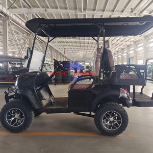 Carrito de Golf Eléctrico Personalizado con Plataforma Elevadora y Caja de Carga, Nuevo, para 4 Pasajeros - Product Image 1