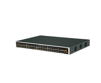 Commutateur PoE industriel géré L2 Plus 52 ports, 48 PoE, 4 emplacements SFP+, boîtier en acier IP40, capacité 598 Gbit/s