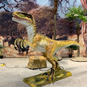 Modèle de Velociraptor Animatronique, Réplique de Dinosaure Rapide, Figurine de Theropode à Griffes Aiguisées pour Attraction Jurassique et Accessoire de Paysage - Product Image 3