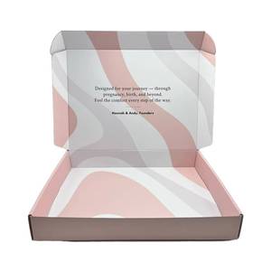 Customized Packaging <b>Boxes</b> Paper Boxfactory Supply Double Sided Color Mailer Shipping Custom With Logo - Product Image 1