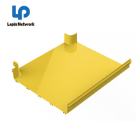 Usine de Ningbo, Chine : Équipement de chemin de câbles en plastique (PVC, ABS, fibre optique) de type cheminon jaune, section droite, taille personnalisable 600 mm