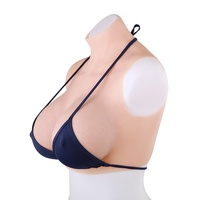 Neuartige Produkte: Die Realistischste G-Cup Tragbare Brustform, Halber Körper Busen für Crossdresser, Tragbare Brustprothese