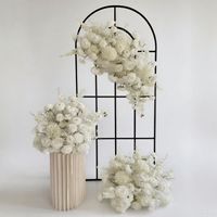 Westlicher Hochzeitsbogen mit Seidenrosen, Künstliche Blumen, Realistisches Set für den Schulanfang, China