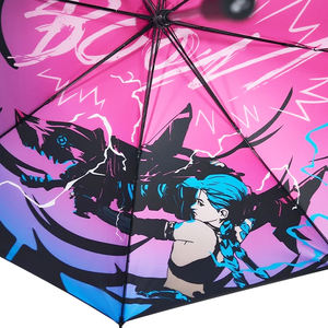 Nuevo Paraguas Automático Personalizado con el Logo de <span class=keywords><strong>Jinx</strong></span> de Anime, Novedades Populares, Parasol, Sombrillas, Parapluie - Product Image 3