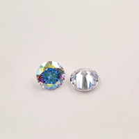 1mm ~ 12mm DIY CZ Cubic Zirconia sintética 8 corazón 8 flecha circón diamante corte redondo cuentas sueltas gema joyería piedra preciosa