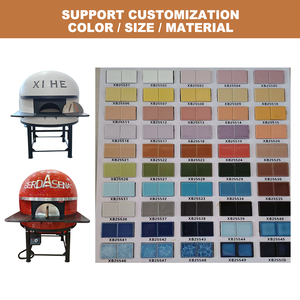 Cocina al aire libre Diseños Pizza Horno Lp Gas Cerámica Cúpula Tipo Gas Pizza Horno Comercial - Product Image 4