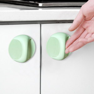 Nahe Adhesive Door Handles <b>Pink</b> No <b>Drilling</b> Required Easy Installation For Door - Product Image 3