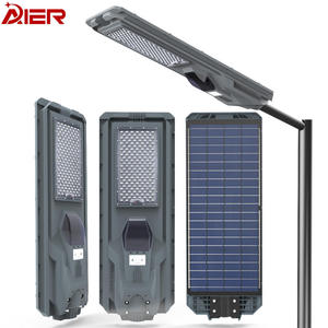 Lampadaire solaire 1200W pour extérieur, haute luminosité, étanche, avec capteur radar et télécommande pour éclairage industriel - Product Image 1