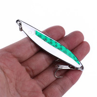 NOUVEAU NEWMAJOR Leurre Cuillère Métallique en Aluminium 8,8 cm 21g pour Pêche en Mer, Hameçon Triple pour Bar, Lancer Longue Distance