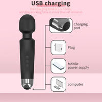 Masseur vibrant rechargeable Lulu Wand avec œuf de Yoni en quartz fumé - Jouet sexuel silencieux, étanche IPX7, multi-vitesses pour femmes