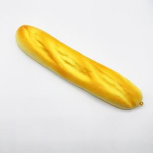 Jouets en PU souples et jouets anti-stress en forme de baguette de pain artificielle, avec logo personnalisé, pour la décoration de boulangerie, vente en gros JiXingCheng FZZ043 - Product Image 3