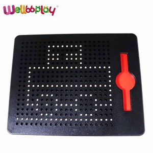ABS Magpad Lernspielzeug DIY Konstruktionsbausteine Magnetische Perlen Zeichenbrett für Kinder ab 3 Jahren - Product Image 4