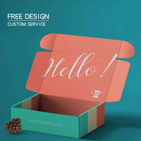 Boîtes d'expédition ondulées imprimées personnalisées, boîte de courrier en carton avec logo personnalisé, boîte de courrier