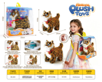Jouets interactifs pour chats en gros LASIVE TOY, jouet pour chat qui marche et aboie, animaux en peluche réalistes, jouets électroniques en peluche pour enfants
