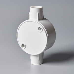 Высококачественная Водонепроницаемая круглая BS EN61386 ПВХ электрическая 2-сторонняя распределительная коробка - Product Image 2