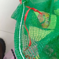 Goedkope PP Leno Mesh tas met trekkoord voor groente- en fruitexport