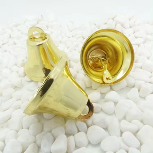 Cloche en métal doré à livraison rapide pour mariages, événements et artisanat - Product Image 1