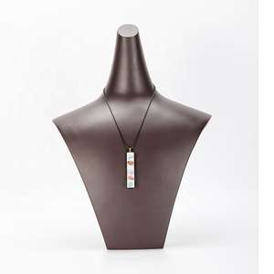 Grosir trendi alami Selenite Mineral titik liontin mode kuarsa batu pesona perhiasan - Product Image 6