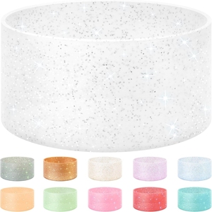 Housse de protection en silicone personnalisée avec logo pour bouteille d'eau sportive, compatible avec les bouteilles en acier inoxydable de 12 à 24 oz - Product Image 2