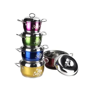 Colorful hot pot stove cheap stainless steel pot belly stove