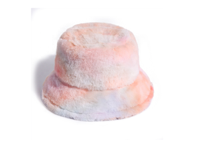 Caldo ed elegante pelliccia sintetica calda e soffice foglia di cartone animato Velour pescatore inverno arcobaleno <span class=keywords><strong>nuvola</strong></span> cravatta disegno cappello a secchiello - Product Image 4