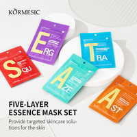 KORMESIC Vente en gros label privé OEM Masques faciaux hydratants blanchissants et éclaircissants Feuille de soins de la peau du visage masque facia anti-âge