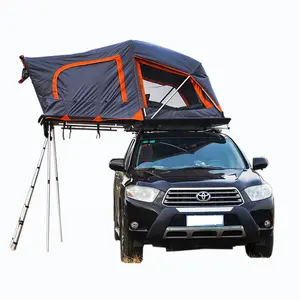 In stock 2.5m length 4x4 Car rooftop tent Outdoor Waterproof Off-road Camping hardshell car roof top tent 4 person