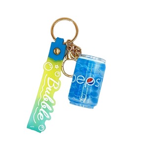 Porte-clés en acrylique en forme de <span class=keywords><strong>bouteille</strong></span> de boisson, avec perles liquides à bulles, design Cola/Soda, grand pendentif en forme de canette, style mignon, pour entreprise - Product Image 5