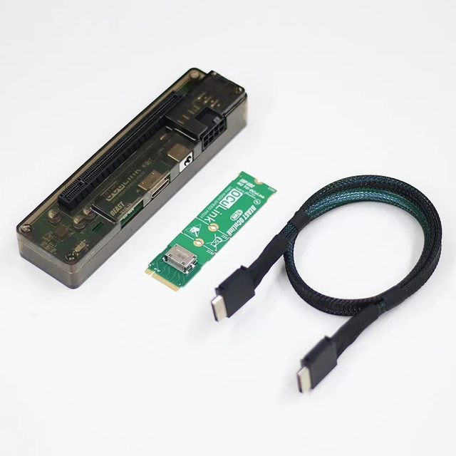 EXP GDC OCuLink GPU Dock PCIe 4.0 X4 High Speed for Mini PC Notebook Laptop External Video Graphic Card M.2 M Key