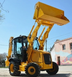 Compact Tractor Loader <b>Small</b> Backhoe Loader CLG766A Wheel Backhoe Loaders With Front Bucket for Sale - Product Image 4