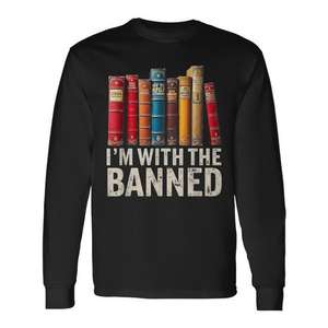 T-shirt à manches longues « I'm With The Banned » pour soutenir la liberté des livres interdits - Product Image 1