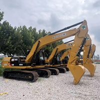 Excavatrice d'occasion CAT320D2 à faible nombre d'heures de fonctionnement, prête à l'emploi, haute efficacité, économique, prix abordable, peinture d'origine, à vendre