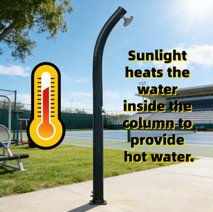 <span class=keywords><strong>Douche</strong></span> <span class=keywords><strong>solaire</strong></span> de jardin et de <span class=keywords><strong>piscine</strong></span> JADE <span class=keywords><strong>20L</strong></span> avec lavage des pieds |   PVC, double section, pomme de <span class=keywords><strong>douche</strong></span> chromée de 6 pouces - Product Image 3