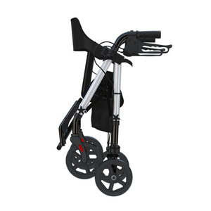 Yade Four-Wheeled <b>Walker</b> Rollator Folding With Seat And Storage Basket For <b>Elderly</b> Mobility Aid Outdoor Use - Product Image 3