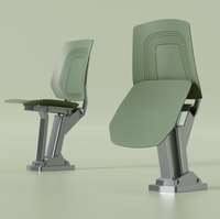 2024 produits auto-développés meubles de salle de classe scolaire chaise à pied unique avec table d'étude