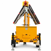 Unité de surveillance solaire mobile avec groupe électrogène CC de 2 kW, contrôleur MPPT 40A et stabilisation à quatre stabilisateurs
