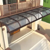 Auvent de balcon imperméable extérieur de haute qualité usine de revêtement de patio Design moderne personnalisé