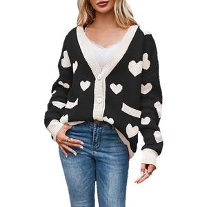 Chaqueta <span class=keywords><strong>de</strong></span> invierno para <span class=keywords><strong>mujer</strong></span>, cárdigan <span class=keywords><strong>de</strong></span> <span class=keywords><strong>punto</strong></span> <span class=keywords><strong>de</strong></span> melocotón, bolsillo con cuello en V, estilo informal para <span class=keywords><strong>Amazon</strong></span>, Día <span class=keywords><strong>de</strong></span> San Valentín - Product Image 6