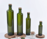 Bouteilles en verre carrées pour huile d'olive Marasca, vente en gros d'usine, 250, 500, 750 ml, avec bouchon à vis et impression sérigraphique