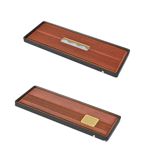 Solid Wood <b>Tea</b> <b>Tray</b> Rectangular Simple Design Heat Resistant For Home Kung Fu <b>Tea</b> Brewing Living Room Use - Product Image 2