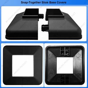 Cubiertas de Plástico PP para Base de Poste de Cerca, 2 Piezas, Cubierta Inferior de 2 Pulgadas, Ecológicas, Fáciles de Montar, Modelado 3D - Product Image 3