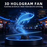 Ventilateur Holographique 3D Dongwei, Affichage LED Holographique 3D à l'Œil Nu, Projecteur 42cm P42 pour Publicité Commerciale en Magasin, Vente en Gros OEM